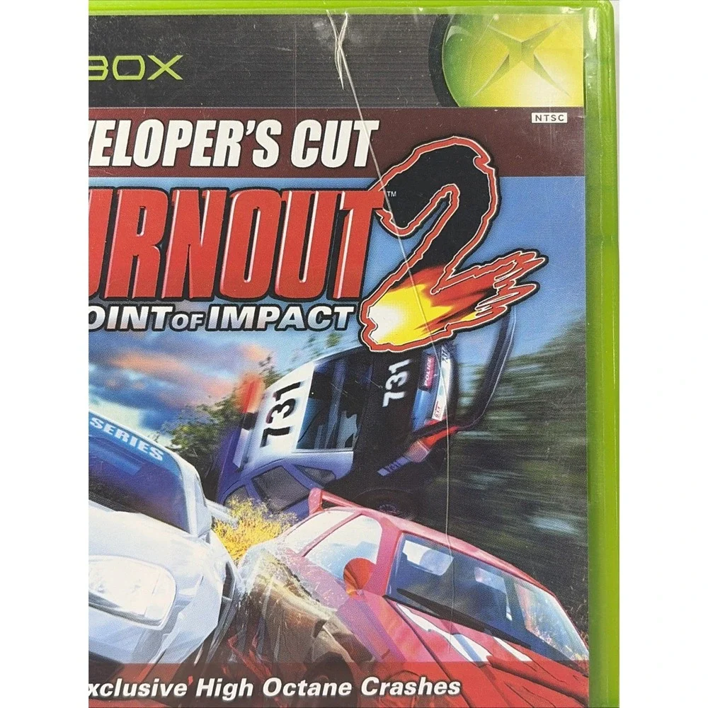 Burnout 2 Point of Impact Developers Cut Microsoft Xbox 2003 CIB Acclaim Racing
